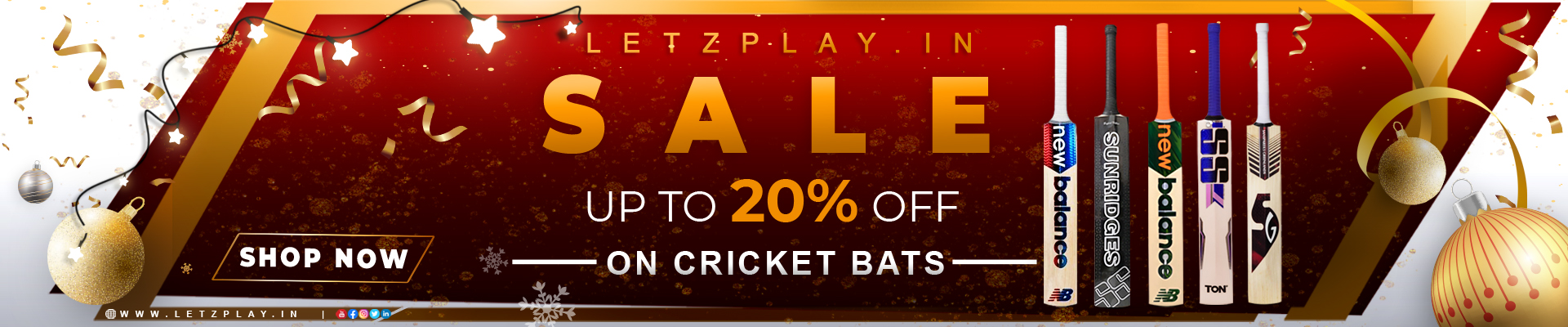 Best Sports shopping platform buy now SS, SG, New Balance Cricket Bat online.
